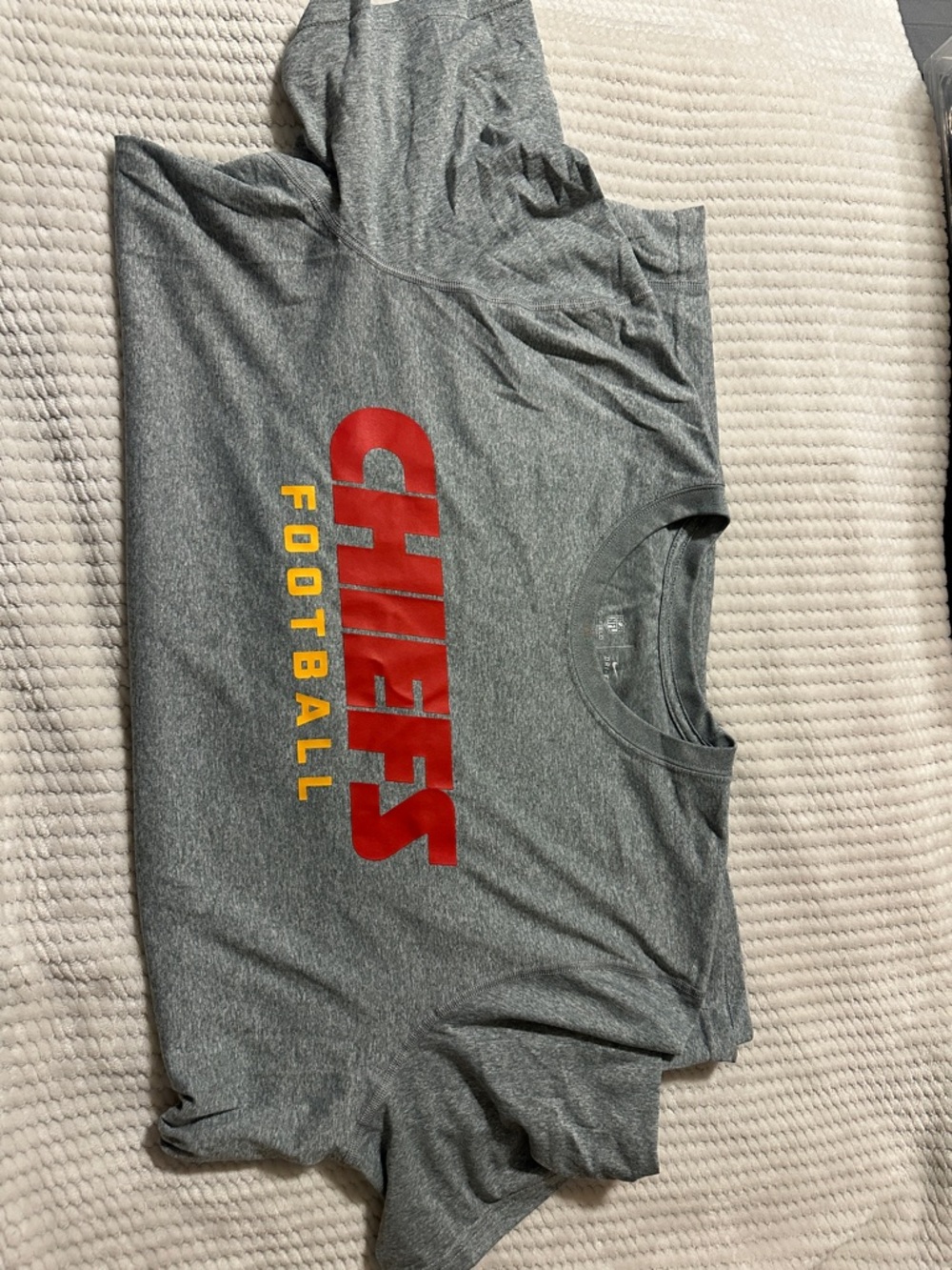 Nike Dri-Fit Heather Gray Performance Tee - NFL Chiefs 2xl
